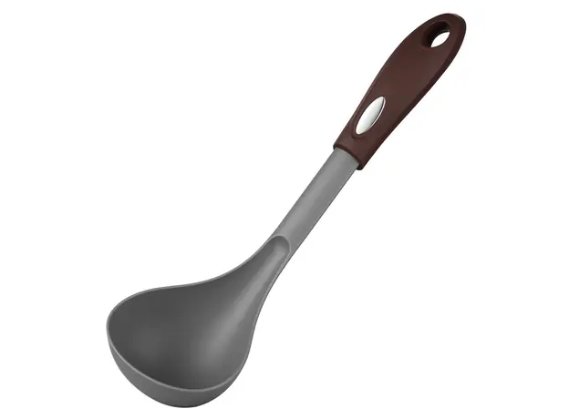 ჩამჩა Ardesto Ladle Gemini, 32.2cm, nylon, gray-brown, 4 image