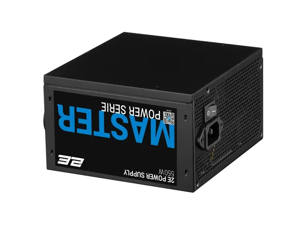 კვების ბლოკი 2E 2E-MP550-120APFC MASTER, 550W, 80 Plus, Power Supply, Black