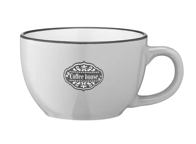 კერამიკის ჭიქა Ardesto Mug  Floerino, 480ml, ceramics, gray, 3 image