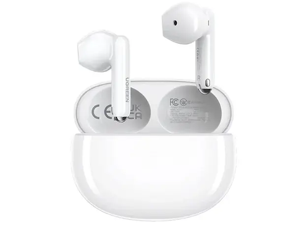 ყურსასმენი UGREEN WS201(15612) TWS HiTune H5, Earbuds, Wireless, Bluetooth, Ipx5, White, 2 image