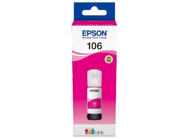 კარტრიჯი EPSON ORIGINAL (C13T00R340) I/C (m) 106 ECOTANK MAGENTA INK BOTTLE L7180, 2 image