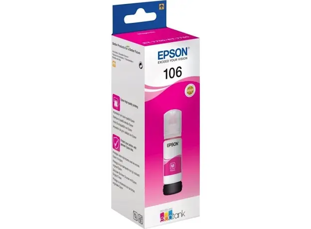 კარტრიჯი EPSON ORIGINAL (C13T00R340) I/C (m) 106 ECOTANK MAGENTA INK BOTTLE L7180, 4 image