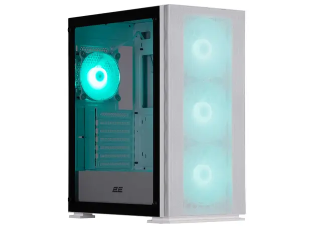 ქეისი 2E 2E-G3301NW Virtus Neo, Computer Case, MidT, ATX, M-ATX, Mini ITX, 2xUSB3.0, 1xUSB2.0, White