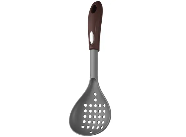 ჩამჩა Ardesto Skimmer Gemini, 32cm, nylon, gray-brown, 3 image