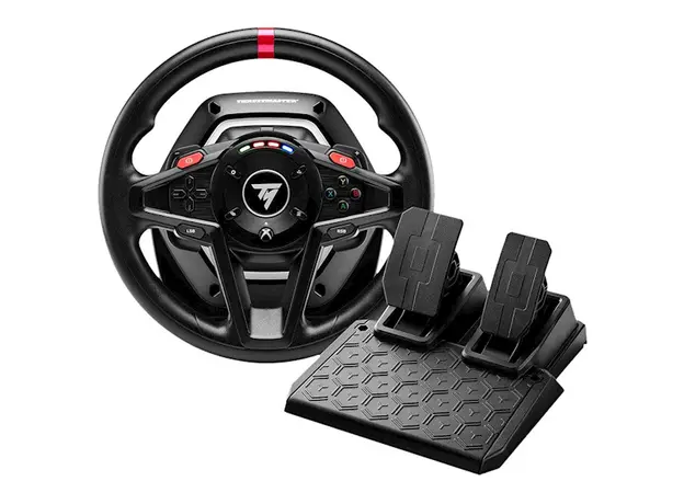 კომპიუტერული საჭე და პედლები Thrustmaster 4460184 T128-X, PC, Xbox, Racing Wheel+Pedals, Black, 2 image