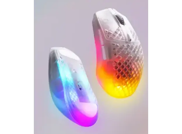 მაუსი SteelSeries Mouse Aerox 3, RGB, USB-A/WL/BT, Ghost, 3 image