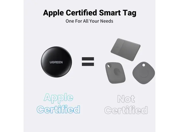 Bluetooth თრექერი UGREEN CM520 (60387), Apple Certified, Smart Bluetooth Finder, Black, 10 image