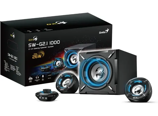 დინამიკი Genius 2.1 CH Gaming Speaker System SW-G2.1 1000, 4 image