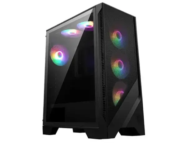 კომპიუტერის ქეისი MSI MAG FORGE 112R | Mid-Tower | ATX / M-ATX / ITX | Front: 3 x 120 mm Rear: 1 x 120 mm | 306-7G16X23-809