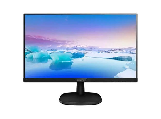 მონიტორი Philips 243V7QJABF/01, 23.8", Monitor, FHD, IPS, HDMI, VGA, DP, Black, 2 image