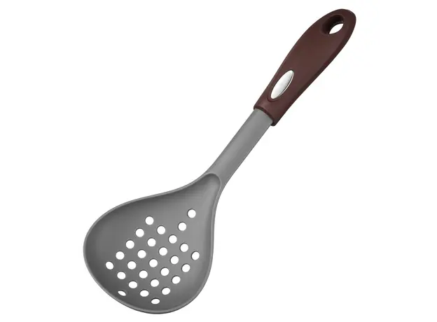 ჩამჩა Ardesto Skimmer Gemini, 32cm, nylon, gray-brown, 4 image