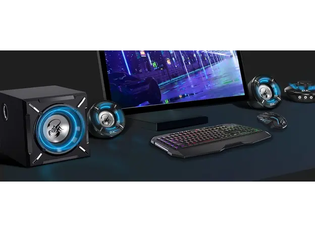 დინამიკი Genius 2.1 CH Gaming Speaker System SW-G2.1 1000, 7 image