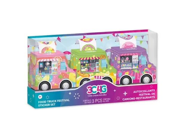 სტიკერების ნაკრები Make It Real 12054MR 3C4G, Food Truck Festival Sticker Set