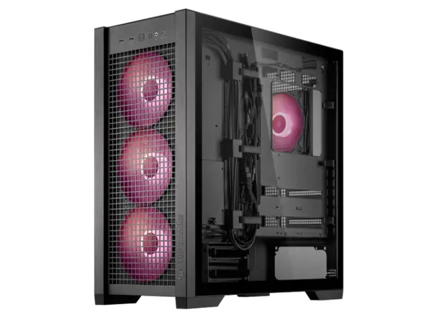 კომპიუტერის ქეისი ASUS TUF GAMING GT302 TG ARGB BLACK