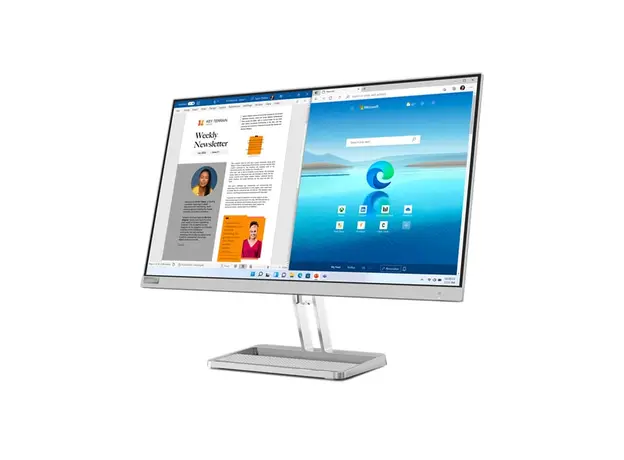 მონიტორი Lenovo 67ACKAC4EU L27e-40, 27", Monitor, FHD, VA, HDMI, VGA, Cloud Grey, 3 image