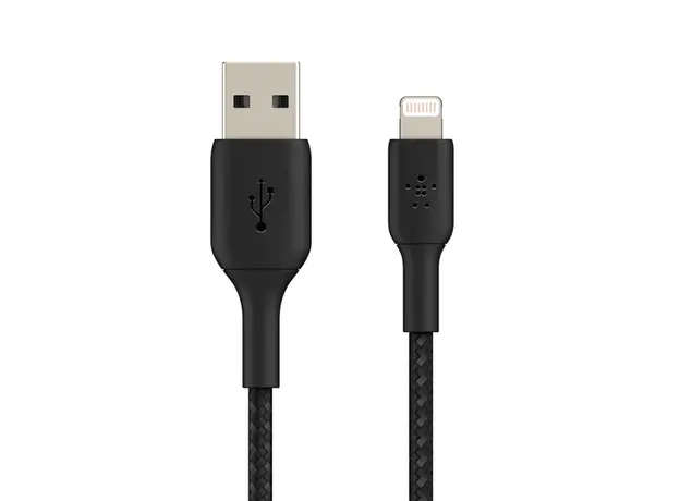 USB კაბელი BELKIN CAA002BT2MBK APPLE IPHONE CHARGER USB TO LIGHTNING CABLE 6FT, 4 image