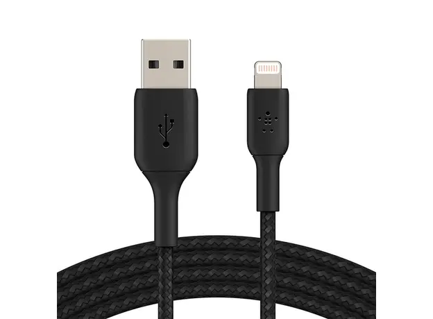 USB კაბელი BELKIN CAA002BT2MBK APPLE IPHONE CHARGER USB TO LIGHTNING CABLE 6FT