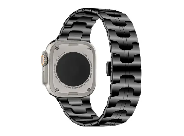 სმარტ საათის სამაჯური TVC Samsung Galaxy Watch Ultra 47mm Watch Band Solid Stainless Steel Metal Strap - Black, 4 image