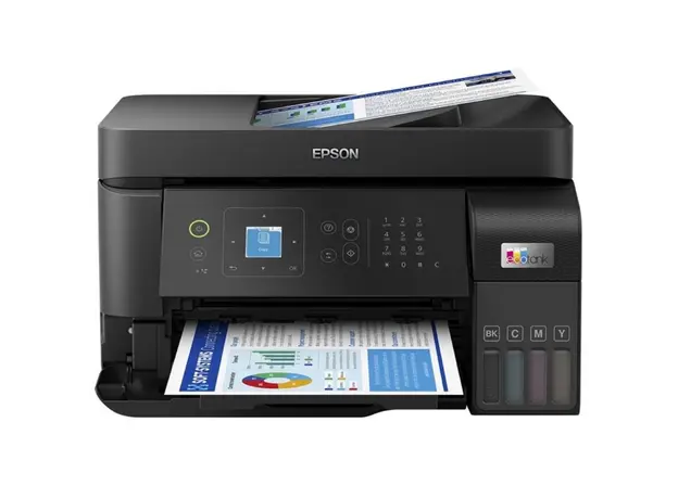 პრინტერი Epson C11CK57404 EcoTank L5590, MFP, A4, Wi-Fi, LAN, USB, Black