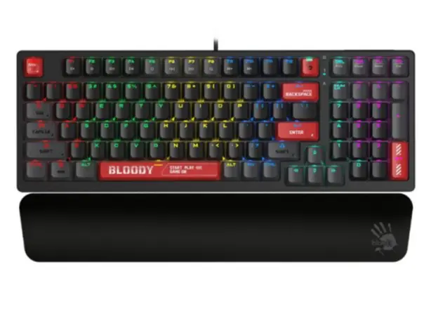 კლავიატურის აქსესუარი A4Tech Bloody PR-30 Cooling Gel Wrist-Rest Black