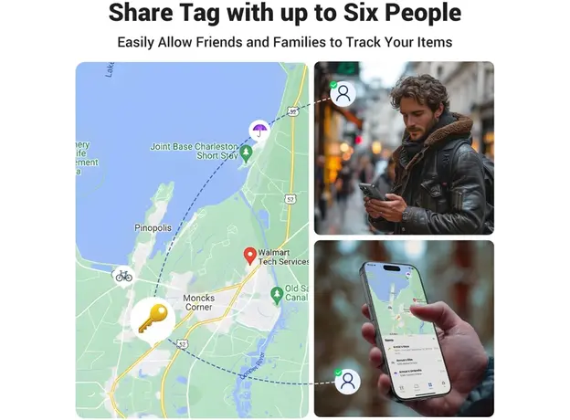 Bluetooth თრექერი UGREEN CM520 (60387), Apple Certified, Smart Bluetooth Finder, Black, 15 image