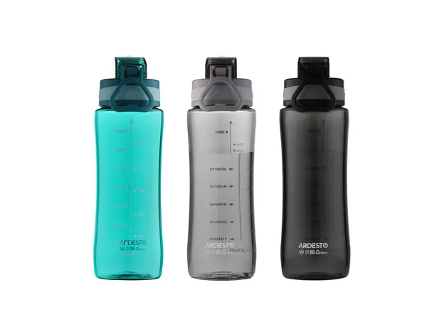 წყლის ბოთლი Ardesto Bottle Purity, 800ml, plastic, grey, 6 image