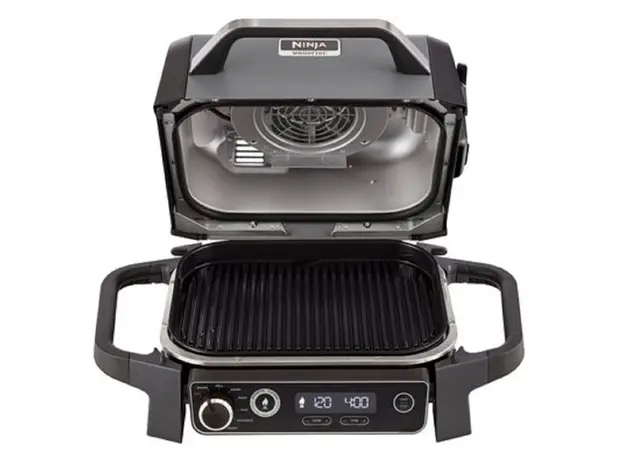 გრილი Ninja OG701EU, 2400W, WoodFire Outdoor Grill, Black/Silver, 4 image