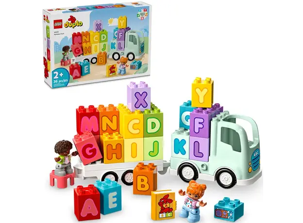 ლეგო LEGO DUPLO Town Truck with the alphabet