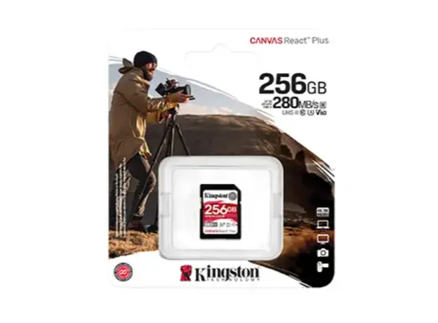 Flash card Kingston Canvas React Plus 256 GB Class 10/UHS-II, 3 image