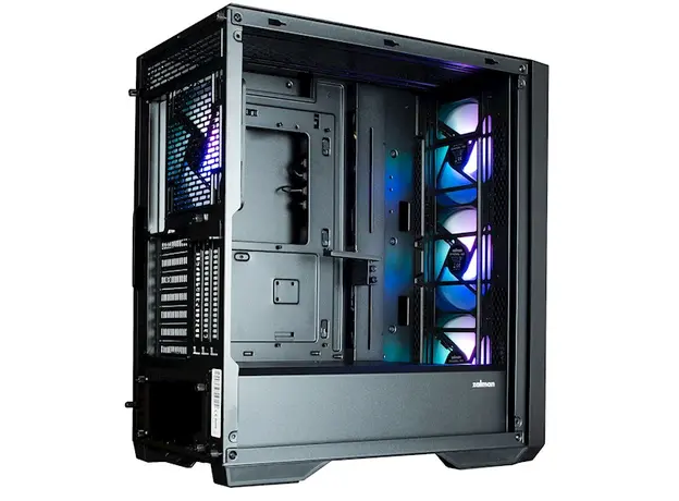 ქეისი Zalman PC case Z9 Iceberg MS without PSU, 2xUSB3.0, 2xUSB2.0, 1xUSB 3.1 Gen2 Type-C, 4x140mm ARGB, VGA 390mm, LCS ready, TG Side Panel, EATX, black, 5 image
