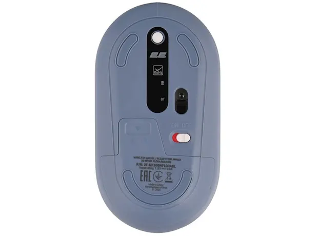 მაუსი 2E MF300 FLORA:MALLOW Silent WL BT, Blue, 4 image
