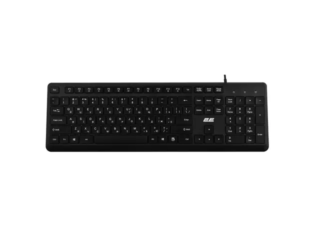 კლავიატურა და მაუსი 2E 2E-MK405UBK_UA, Wired, USB, Keyboard And Mouse, Black, 3 image