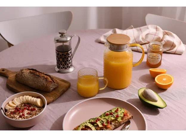 ჭიქების ნაკრები Ardesto Set of cups  Dew, 350ml, 4pcs, borosilicate glass, transparent, 3 image