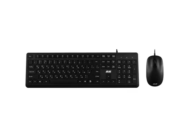 კლავიატურა და მაუსი 2E 2E-MK405UBK_UA, Wired, USB, Keyboard And Mouse, Black, 2 image