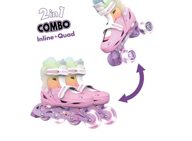 როლიკები Neon Scates Combo, size 34-37, rainbow, 3 image