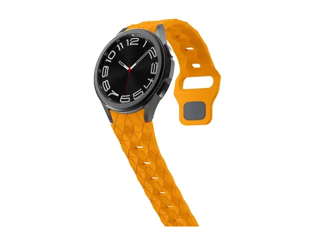 სმარტ საათის სამაჯური Samsung Galaxy Watch FE 40mm KALEBOL KLB-ZQWFKGJ-001 Silicone Watch Strap Band - Orange, 4 image