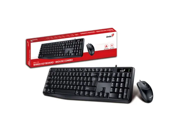 კლავიატურა და მაუსი Genius KM-170 USB Black, 4 image