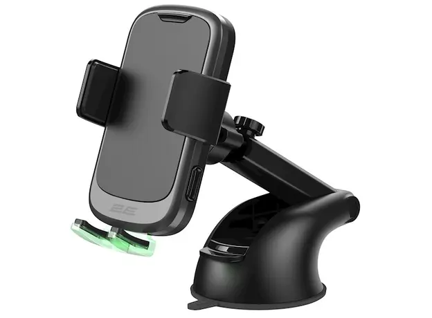 მობილურის დამჭერი 2E 2E-WCQ01-10, Wireless Charger Phone Holder, Black, 4 image