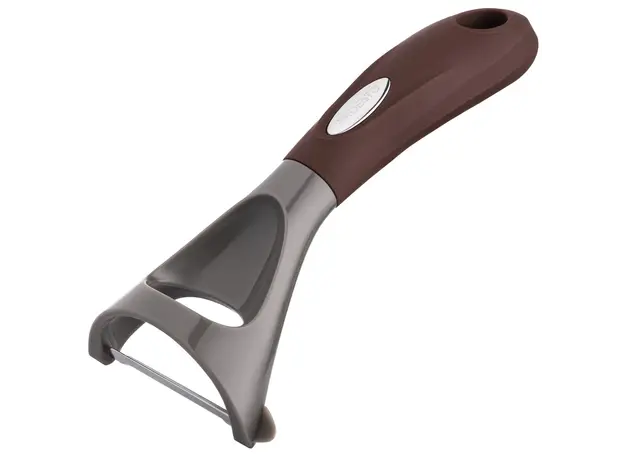 ბოსტნეულის სათლელი Ardesto Peeler Gemini, 19.5cm, stainless steel, nylon, gray-brown, 5 image