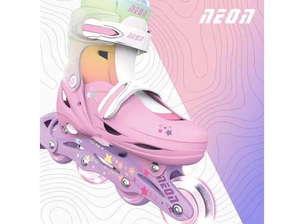 როლიკები Neon Scates Combo, size 34-37, rainbow, 8 image