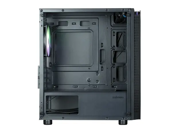 კომპიუტერის ქეისი Zalman PC case T4 Plus without PSU, 2xUSB3.0, 1xUSB2.0, 1x120mm ARGB, VGA 320mm, TG Side Panel, mATX, black, 5 image