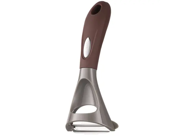 ბოსტნეულის სათლელი Ardesto Peeler Gemini, 19.5cm, stainless steel, nylon, gray-brown, 4 image