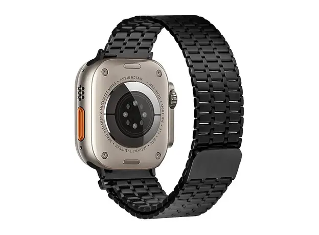 სმარტ საათის სამაჯური TVC LEMONDA Magnetic Strap For Apple Watch Series 10 Ultra 9 8 7 SE 6 5 4 3 2 1 46mm 49mm 45mm 44mm 42mm Metal Watch Band - Black, 3 image