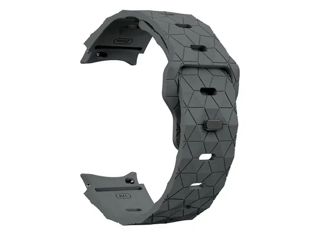 სმარტ საათის სამაჯური For Samsung Galaxy Watch FE 40mm KALEBOL KLB-ZQWFKGJ-001 / Watch 4 / 5 / 6 Football Pattern Silicone Watch Strap Band - Grey, 2 image