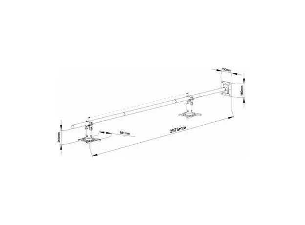 პროექტორის სამაგრი SBOX PM-300-3.0 Wall Mount For Projector, 4 image