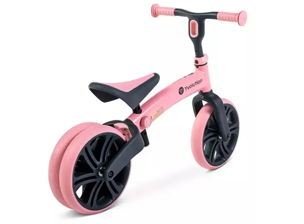 საბავშვო ბალანს ველოსიპედი YVolution YT16P2 Bigovel Yvelo, Children's Balance Bicycle, Junior Pink, 3 image