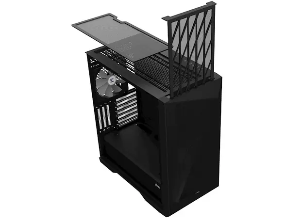 ქეისი Zalman PC case Z9 Iceberg MS without PSU, 2xUSB3.0, 2xUSB2.0, 1xUSB 3.1 Gen2 Type-C, 4x140mm ARGB, VGA 390mm, LCS ready, TG Side Panel, EATX, black, 4 image