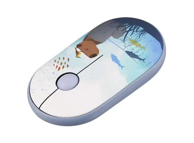 მაუსი 2E Mouse MF300 CAPYBARA SWIM Silent WL BT, Blue, 3 image