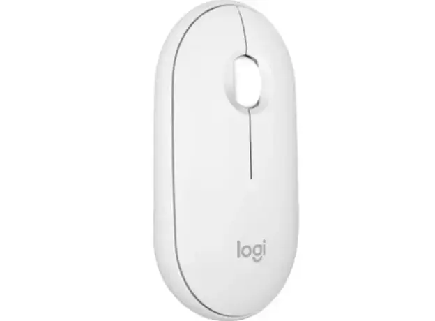 მაუსი LOGITECH Pebble Mouse 2 M350s - TONAL WHITE - BT - EMEA-808 - DONGLELESS, 3 image