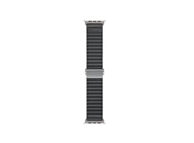 სმარტ საათის სამაჯური TVC Apple Watch Series 10 42mm / 9 8 7 41mm / SE (2023) SE (2022) SE 6 5 4 40mm / 3 2 1 38mm Wavy Texture Nylon Strap - Black, 3 image